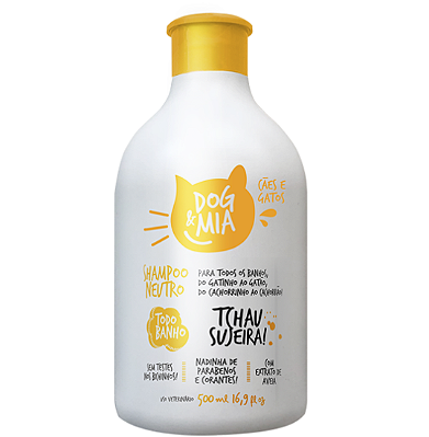 Shampoo Neutro Dog & Mia com Extrato de Aveia 500ml