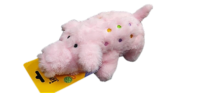 JB25659N Mordedor Jambo Pelucia Pig Fofo Rosa