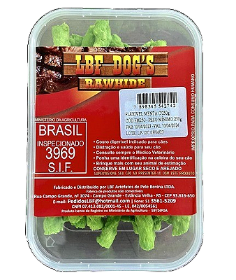 Palito LBF Dog Flexível Menta 250g
