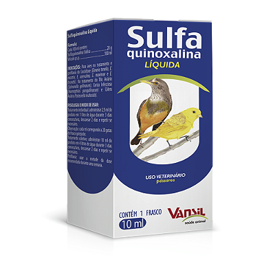 Antibiótico Vansil Sulfaquinoxalina Líquida 10ml