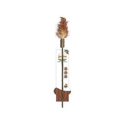 JP70536N Vara Matatabi Jambo com Pena 40cm para Gatos