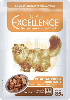 Sachê Cat Excellence Adulto Pelagem Sedosa 85g