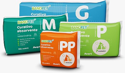 Curativo Absorvente Bandpet Não Estéril (Unitário)