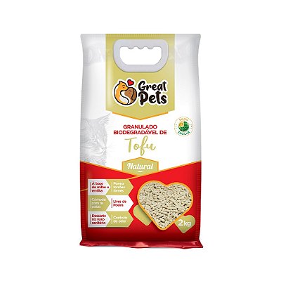 Granulado Higiênico Great Pets Tofu Natural
