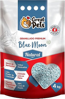 Areia Higiênica Great Pets Premium Blue Moon Natural