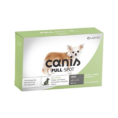 Antiparasitário Labyes Canis Fullspot para Cães de Até 4 kg
