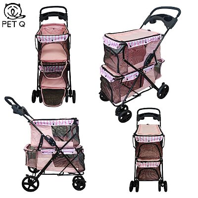 PQ4004 Carrinho de Passeio Bom Amigo Double Pink