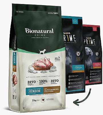 Ração Bionatural Prime Cães Filhotes Raças Médias e Grandes
