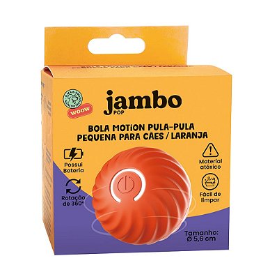 Bola Jambo Motion Pula-Pula Pequena Para Cães - JB25678N