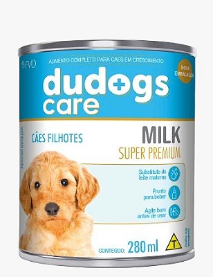 Substituto de Leite Materno Dudogs Care Milk Cães Filhotes 280ml