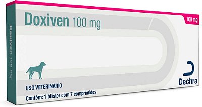 Antibiótico para Cães Doxiven Dechra 100 mg