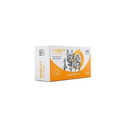 Suplemento Soft Care Nutri Mobillity Collagen para Cães e Gatos 30 Comprimidos