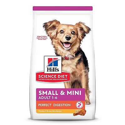 Ração Hill's Science Diet Digestão Perfeita Pequenos e Mini para Cães Adultos Sabor Frango 1,5kg