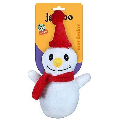 Mordedor Jambo Pelúcia Natal Boneco De Neve