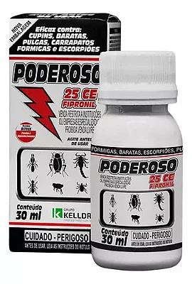 Inseticida Poderoso Kelldrin 25 CE Fipronil 30 mL