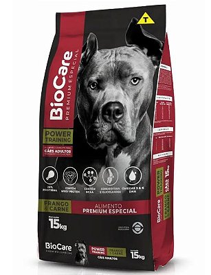 BioCare Premium Especial Power Training  Frango & Carne Cães Adultos