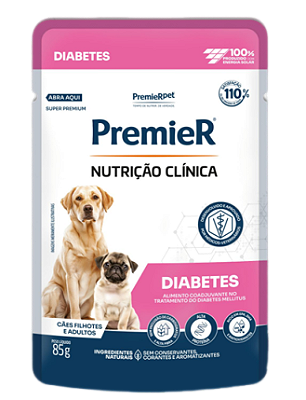 Alimento Úmido Sachê Premier Diabetes para Cães 85g