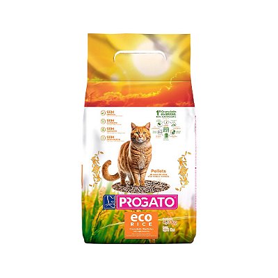 Progato Eco Rice – Granulado Higiênico para Gatos