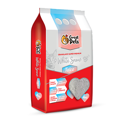 Granuado Great Pets White Snow Talco 4Kg