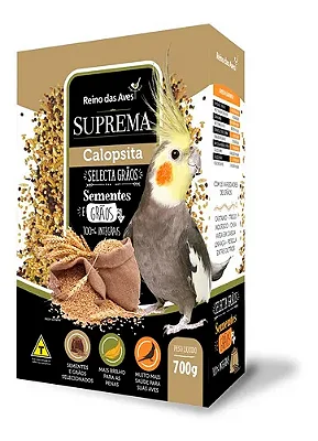 Ração Suprema Calopsita Selecta Grãos Reino das Aves