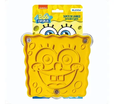 Tapete de Lamber Buddy Lambe Bob Esponja para Cães e Gatos