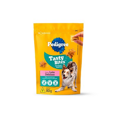 Petisco PEDIGREE® Tasty Bites Adulto Sabor Leite Delicioso 80g para Cães