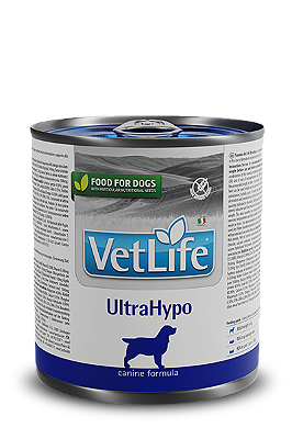 Ração Úmida Farmina Vet Life UltraHypo Lata 300g para Cães