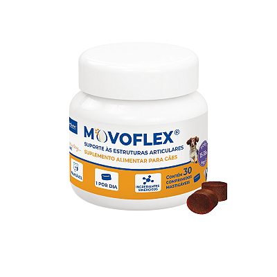 MOVOFLEX® Soft Chews Virbac Suplemento Articular para Cães de Médio Porte