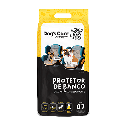 Protetor de Banco Descartável Mada & Bica Dog's Care 7 Unidades