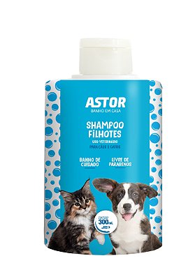 Shampoo Astor Banho em Casa Filhotes 300ml Mundo Animal para Cães e Gatos