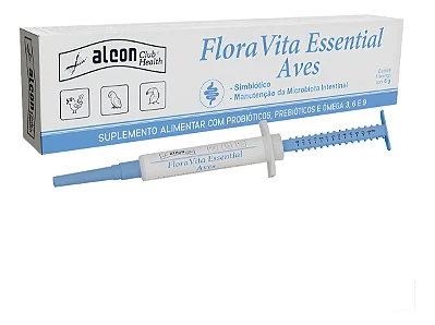 Suplemento Alcon Club Health FloraVita Essential para Aves 6g