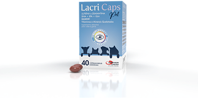 Suplemento Agener Lacri Caps para Cães e Gatos 40 Cápsulas