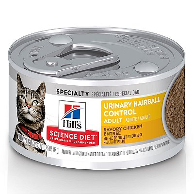 Ração Úmida Hill's Science Diet Cuidado urinário e Bolas de Pelo para Gatos Adultos Sabor Frango 82g