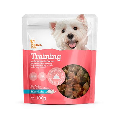 Snacks Papaya Pets Training Sabor Leite 100g para Cães