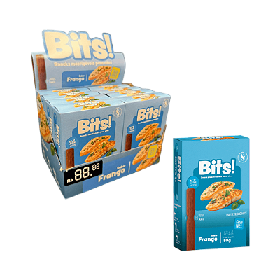 Snack Mastigável para Cães Bits! Sabor Frango 50g
