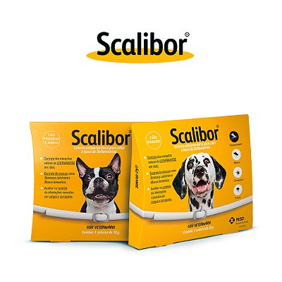 Coleira Antiparasitária Scalibor MSD para Cães (48cm ou 65cm) Proteção Leishmaniose