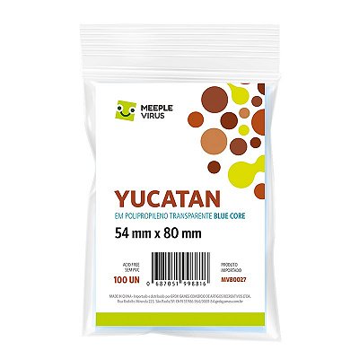 Sleeves Yucatan 54 x 80 mm (Blue Core)