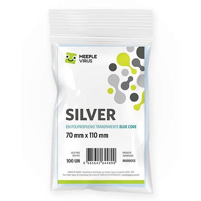 Sleeves Silver 70 x 110 mm (Blue Core)