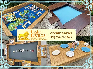 Mesa para jogos de tabuleiro e RPG - SOB MEDIDA: VEJA AS FOTOS E MANDE MSG NO ZAP