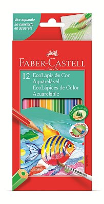 Lápis de cor aquarelável 12  cores - Faber Castell