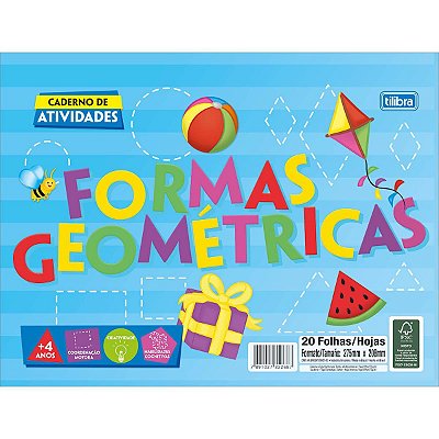 Caderno Atividades de Formas Geométricas Académie - 20 Folhas