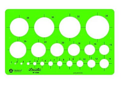 Gabarito de círculos - Trident
