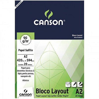 Bloco Layout liso A2 - Canson