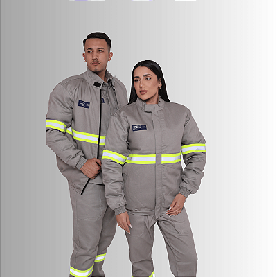 Jaqueta NR10 - Algodão - CA 49.730 - Cinza