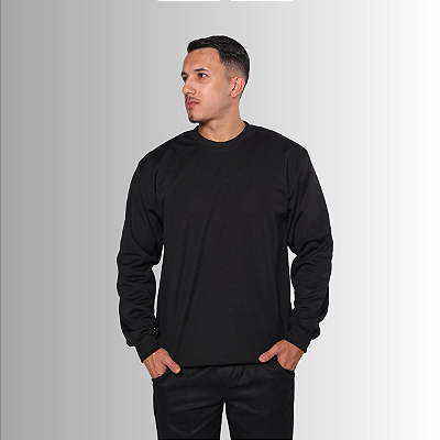 Blusa de Moletom - Gola Redonda