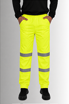 Calça Brim Elastico Total - Alta Visibilidade