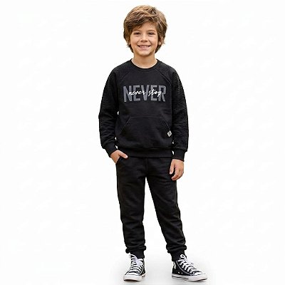 CONJUNTO MOLETOM NEVER STOP TMX