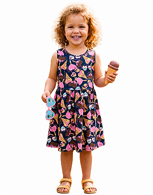 VESTIDO ESTAMPADO SORVETE QUIMBY
