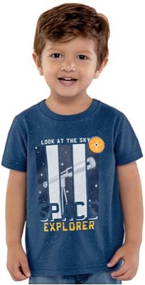CAMISETA MENINO ESTAMPA ESPAÇO BRANDILI MUNDI