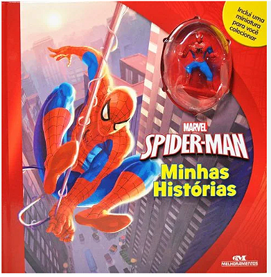 LIVRO CAPA DURA COLEÇÃO MINHAS HISTÓRIAS DISNEY - HOMEM ARANHA